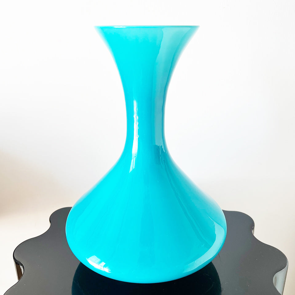 Vaso Opalino Turchese Vintage 1950 -Art-
