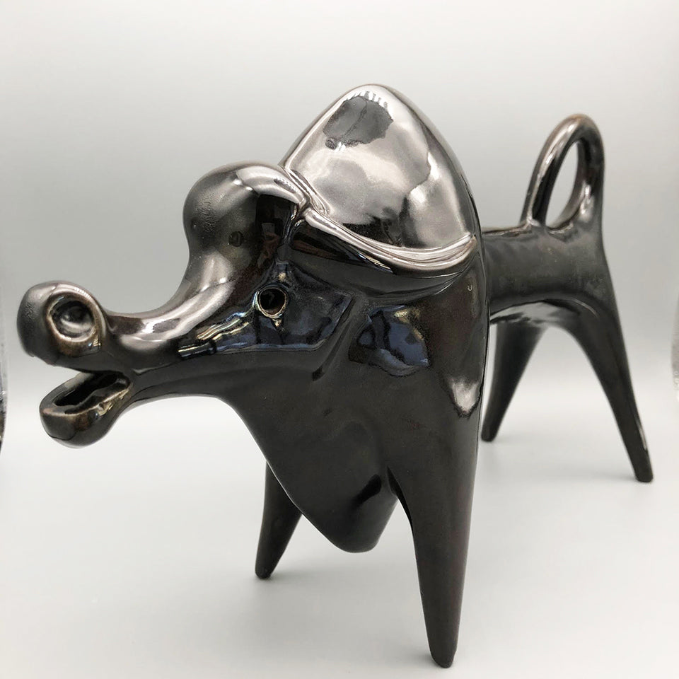 Ceramica "Bisonte" di Roberto Rigon Made in Italy - Art -