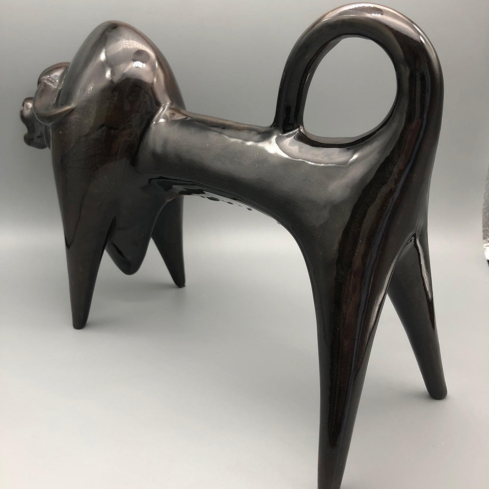 Ceramica "Bisonte" di Roberto Rigon Made in Italy - Art -