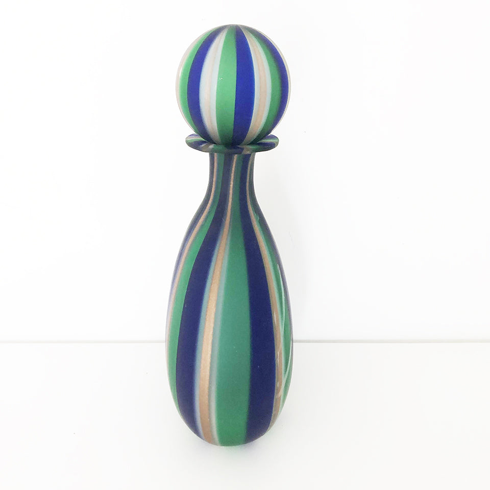 Bottiglia con Tappo Murano Firmata Vintage 1960 -Art-