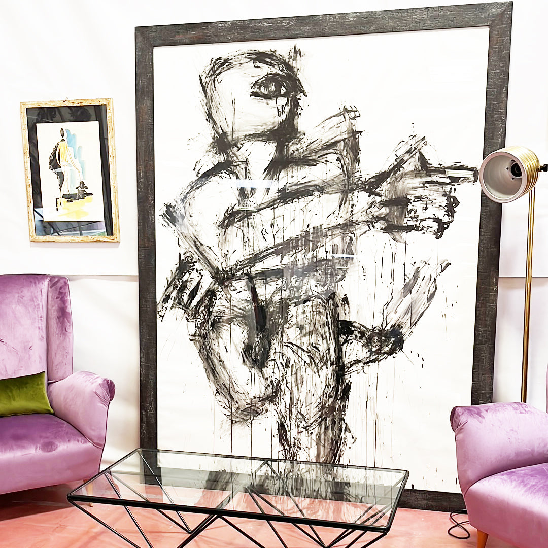 Claude Adrian Caponnetto Carboncino Opera Unica Grande - Art -