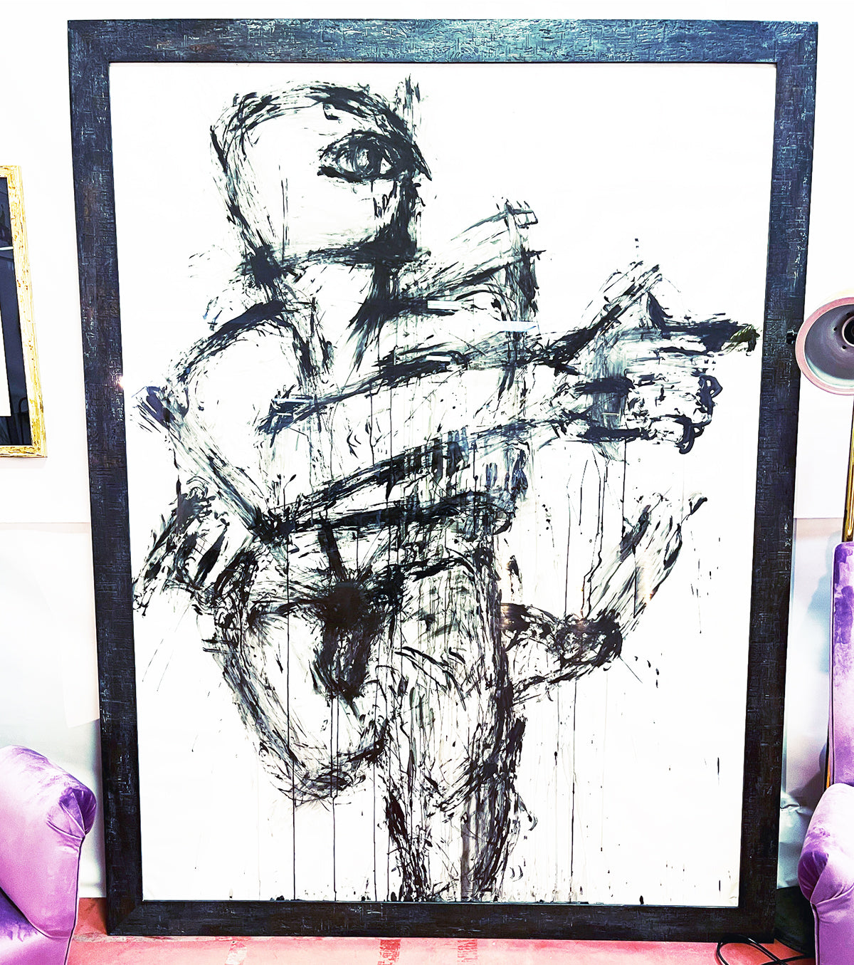 Claude Adrian Caponnetto Carboncino Opera Unica Grande - Art -