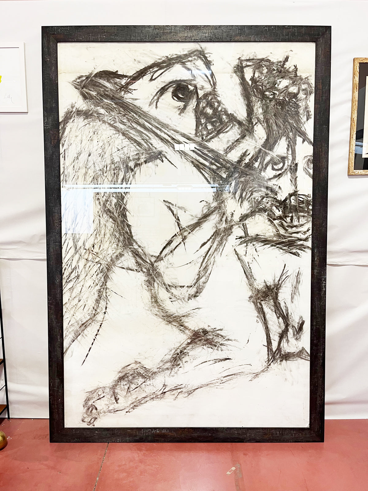 Claude Adrien Caponnetto Carboncino su carta Opera Unica anni '70- Art -