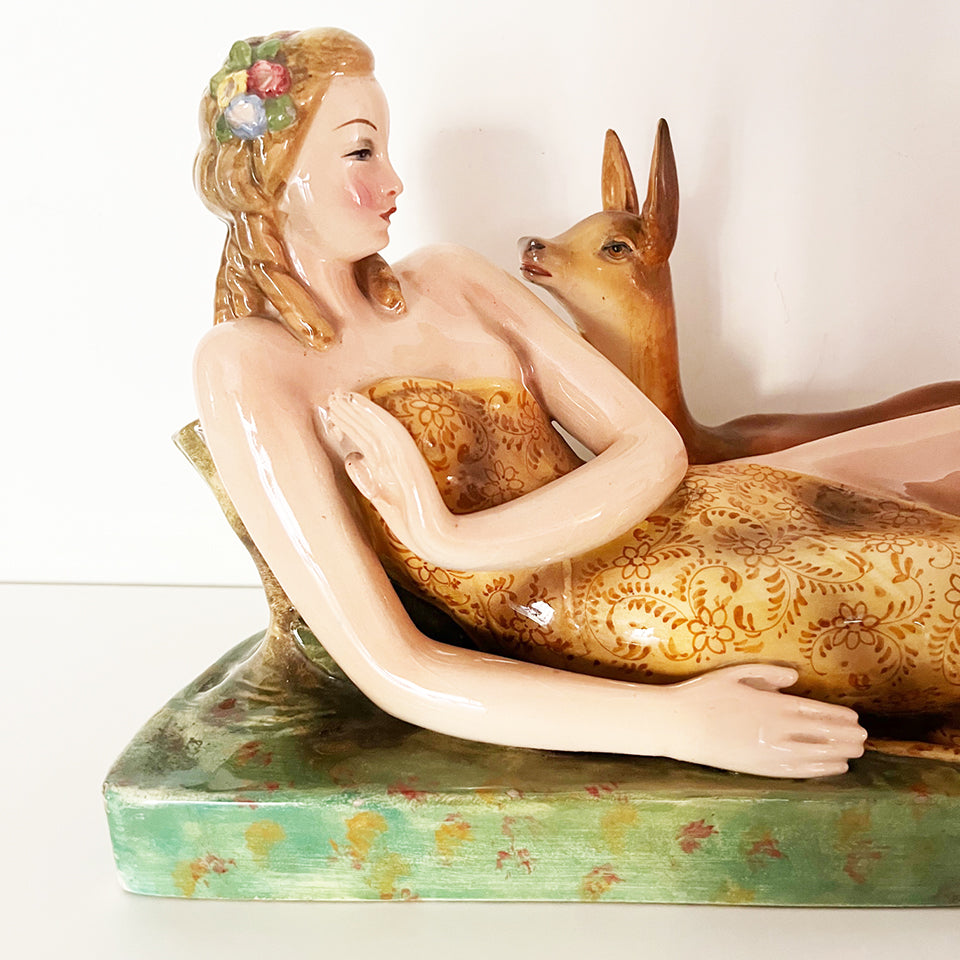 Ceramica Art Deco "La Colonnata" Sesto Fiorentino 1940 - Art -