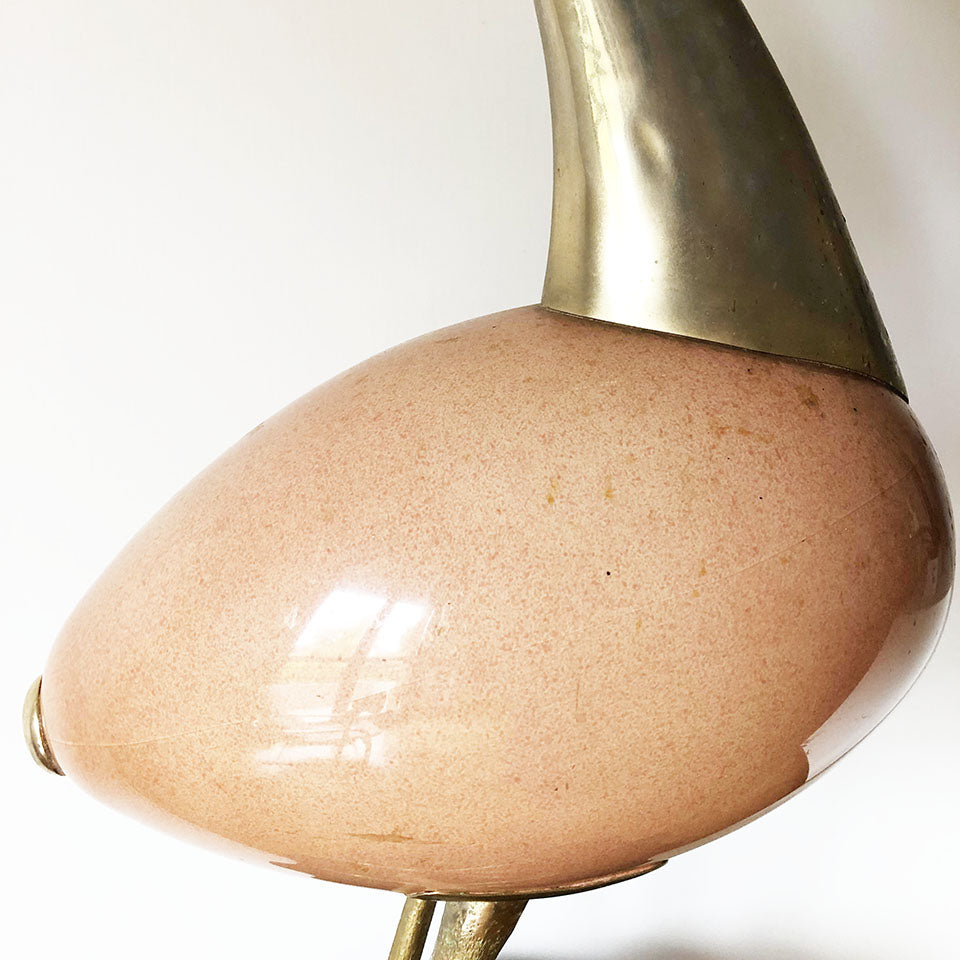 Cigno Ottone e Ceramica Vintage Anni '50 - Art-