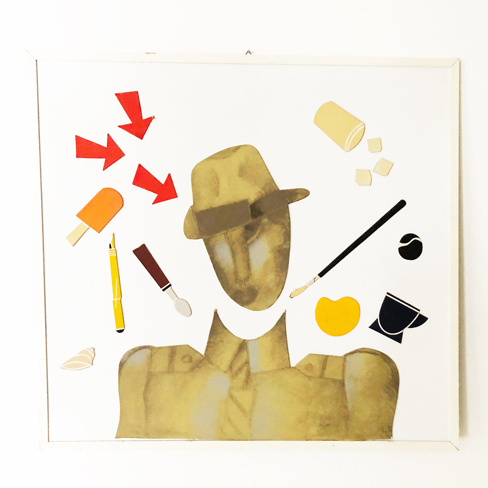 Emilio Tadini Collage numerato -Art-