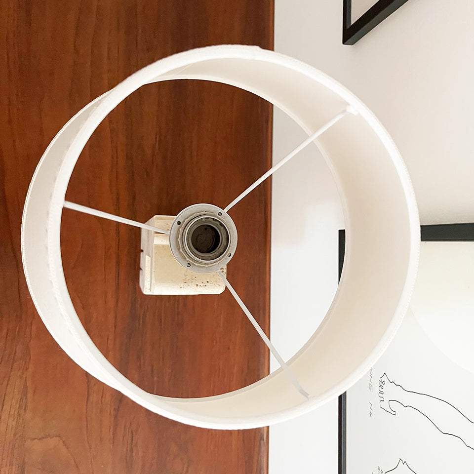 Lampada da tavolo Giraffa in Travertino dei Fratelli Mannelli 1970 -Art-