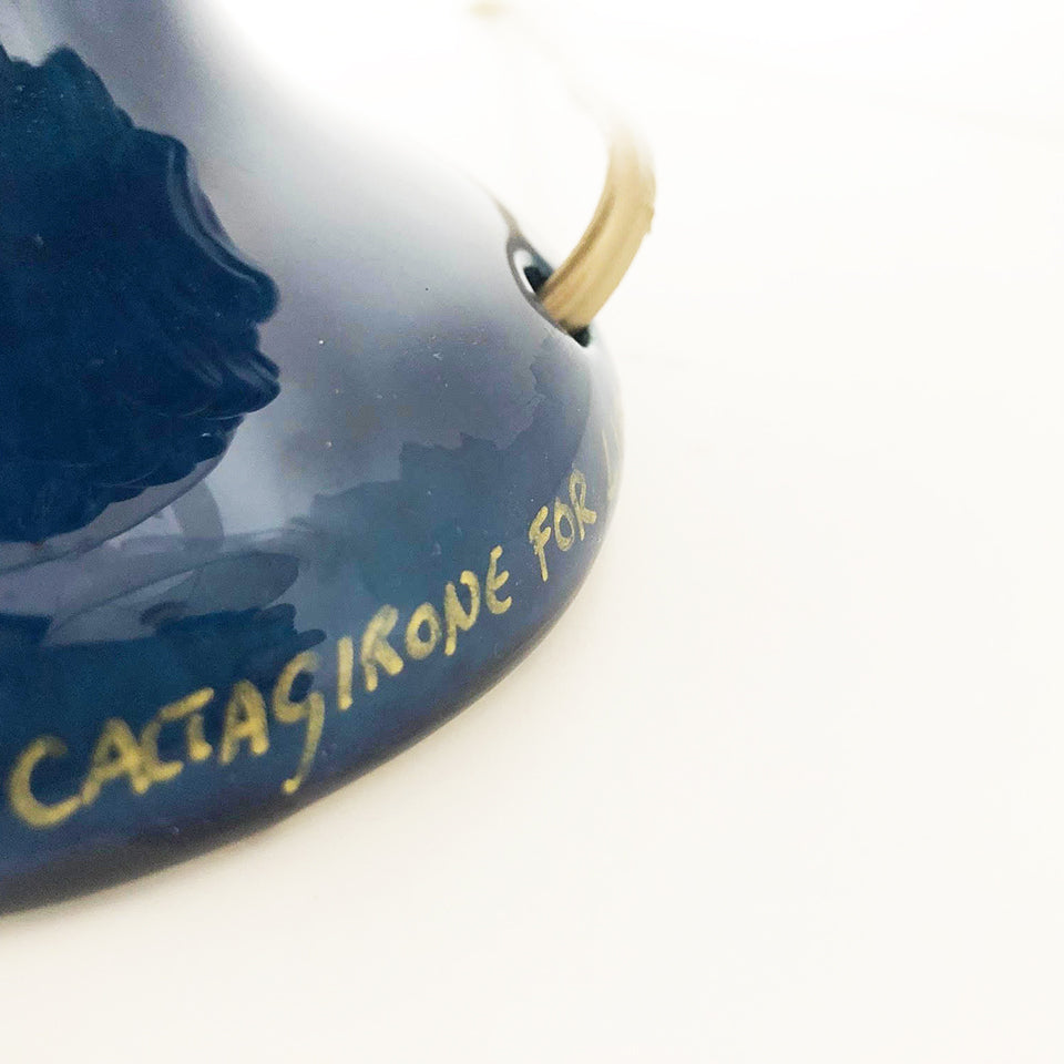 Coppia Lumi Caltagirone Pigne Blu per Lizoh -Art-