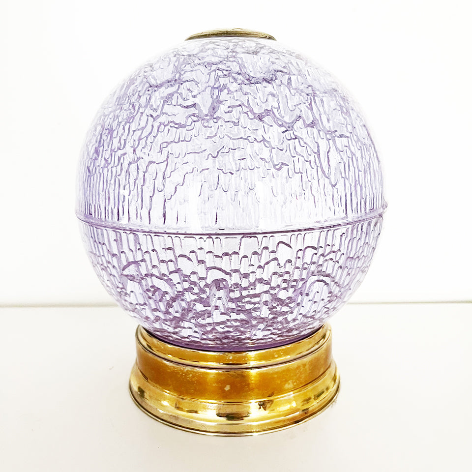 Porta Caramelle Cristallo Viola 1970 -Art-