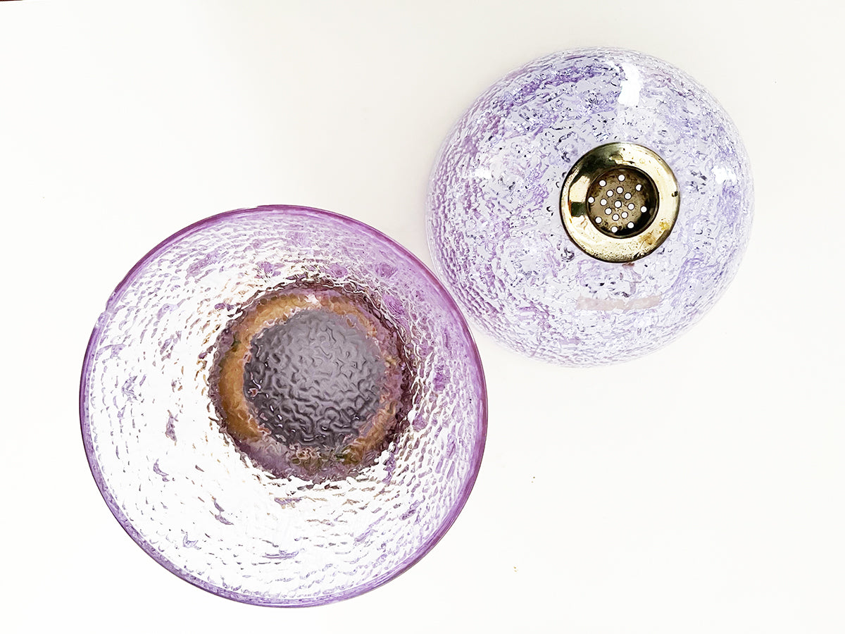 Porta Caramelle Cristallo Viola 1970 -Art-