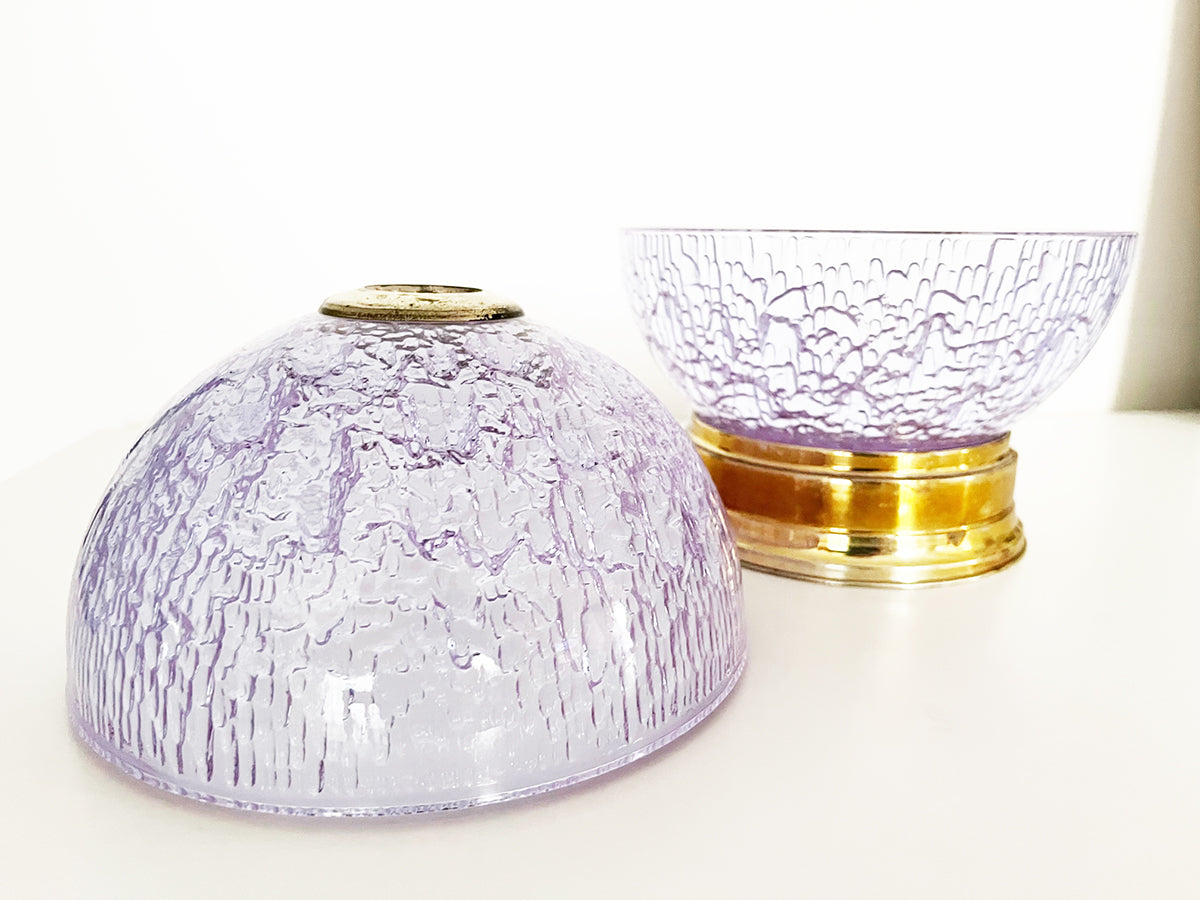 Porta Caramelle Cristallo Viola 1970 -Art-