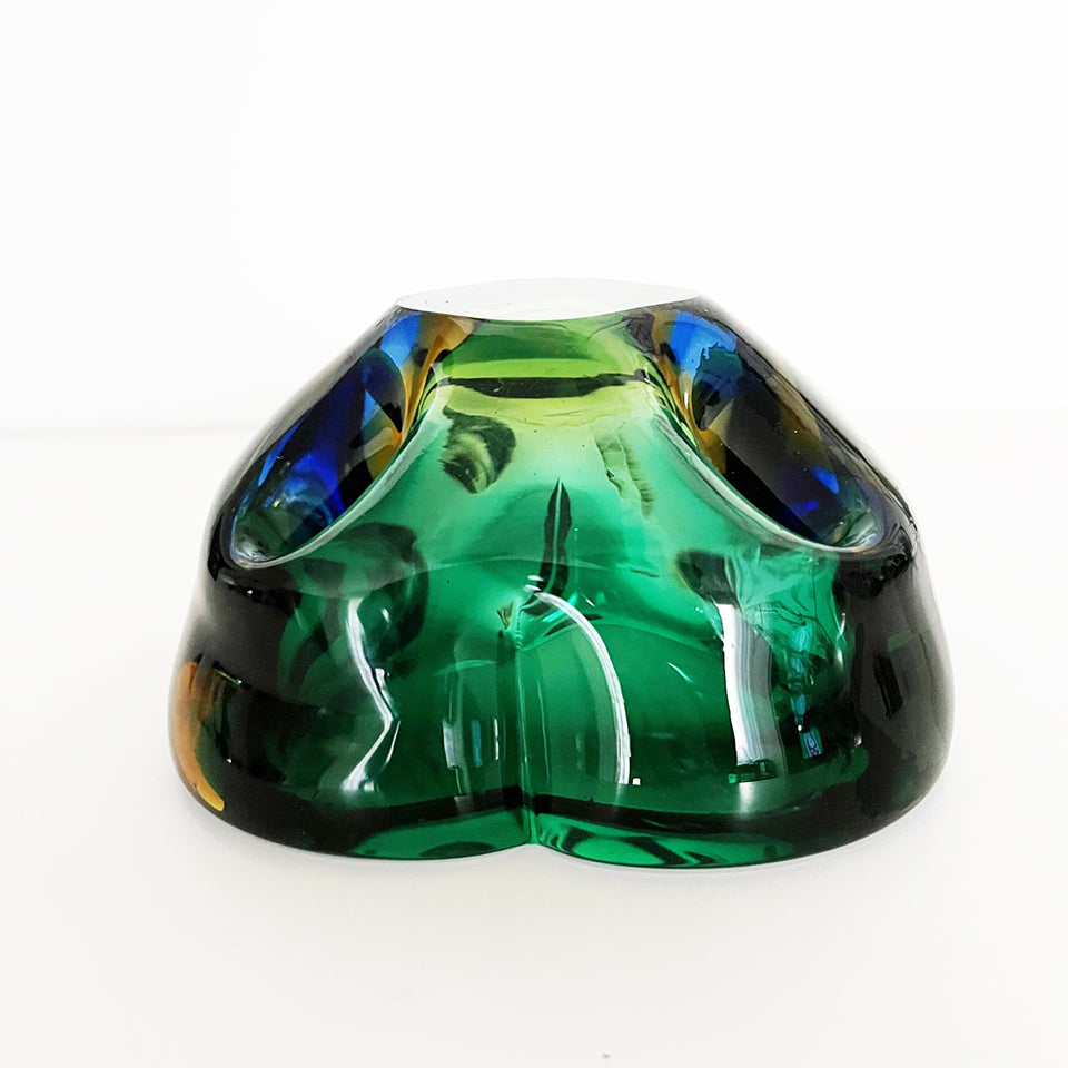 Seguso Posacenere Murano Verde Vintage -Art-