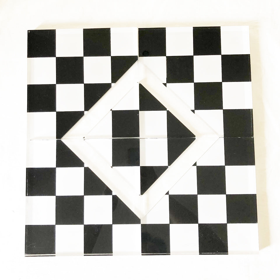 Scacchiera in Plexiglas Vintage Design 1970 - Art -