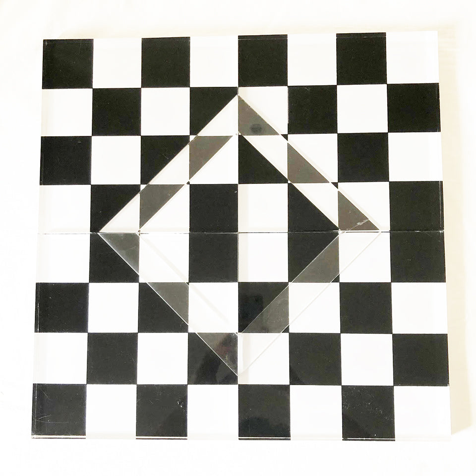 Scacchiera in Plexiglas Vintage Design 1970 - Art -