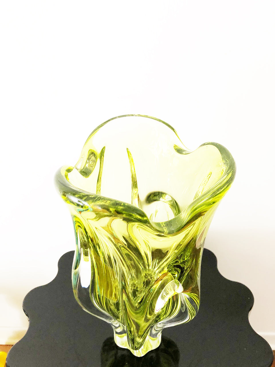 Vaso Giallo Murano Vintage -Art-
