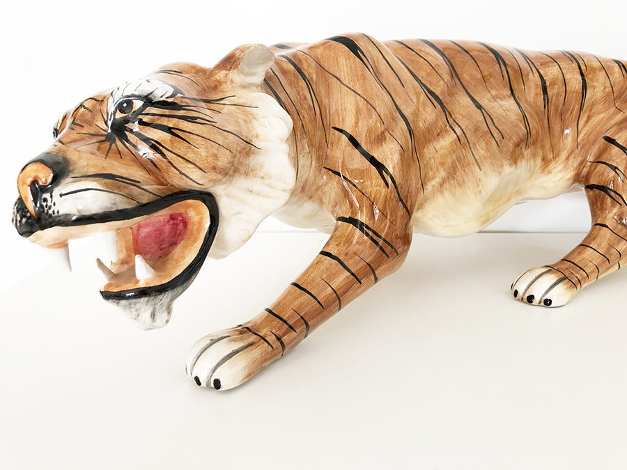 Tigre ceramica Vintage 1970 -Art-