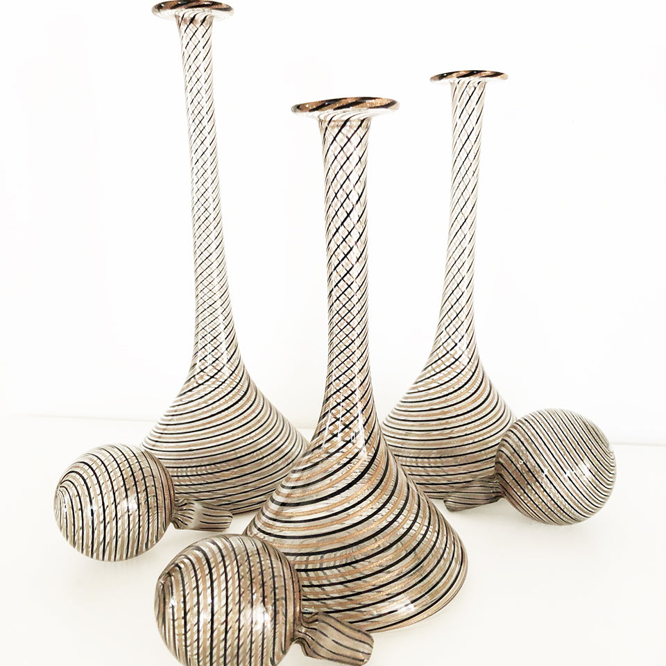 Aureliano Toso Tris Bottiglie con Tappo 1950 -Art-