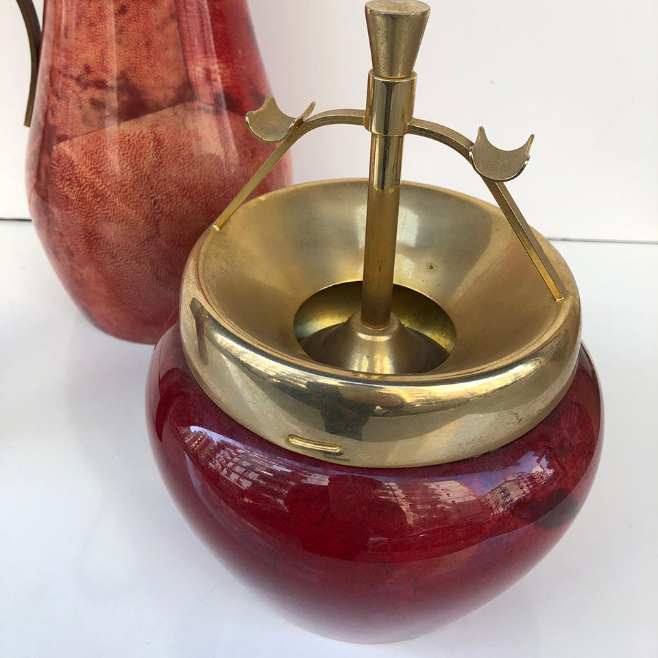 Aldo Tura Trittico Pergamena e Ottone - Art -