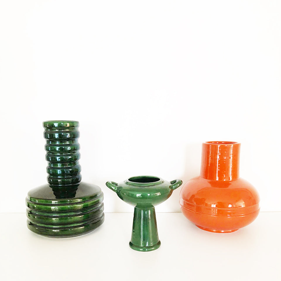 Tris Ceramiche Italiane Vintage 1970 -Art-
