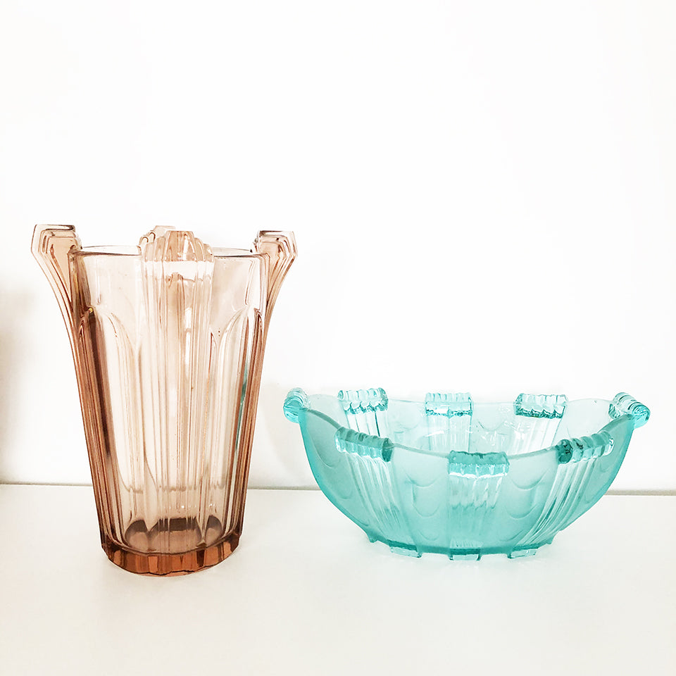 Coppia Vasi Art Deco Originali anni '30 - Art -