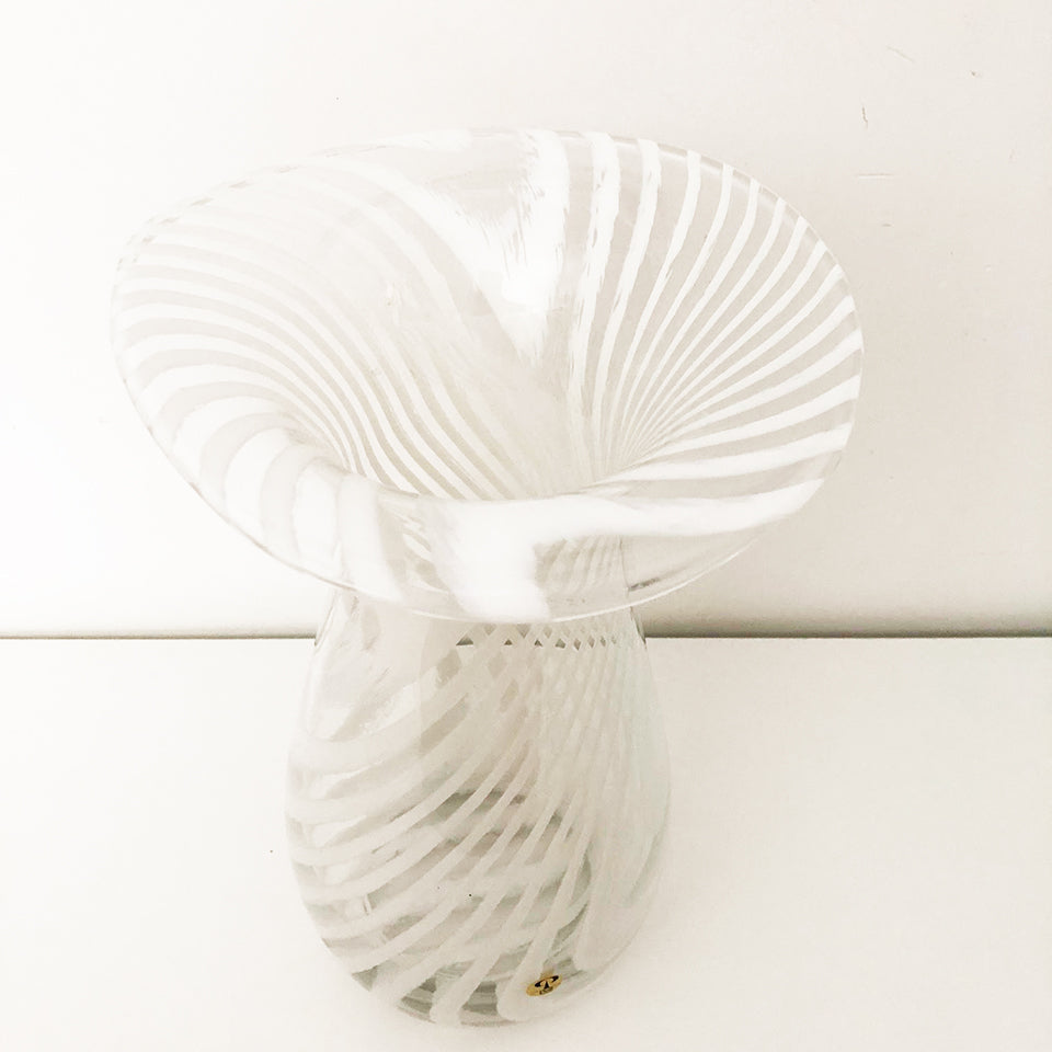Vaso in vetro Zebra di Peill & Putzler con design Kenya 1970 - Art -