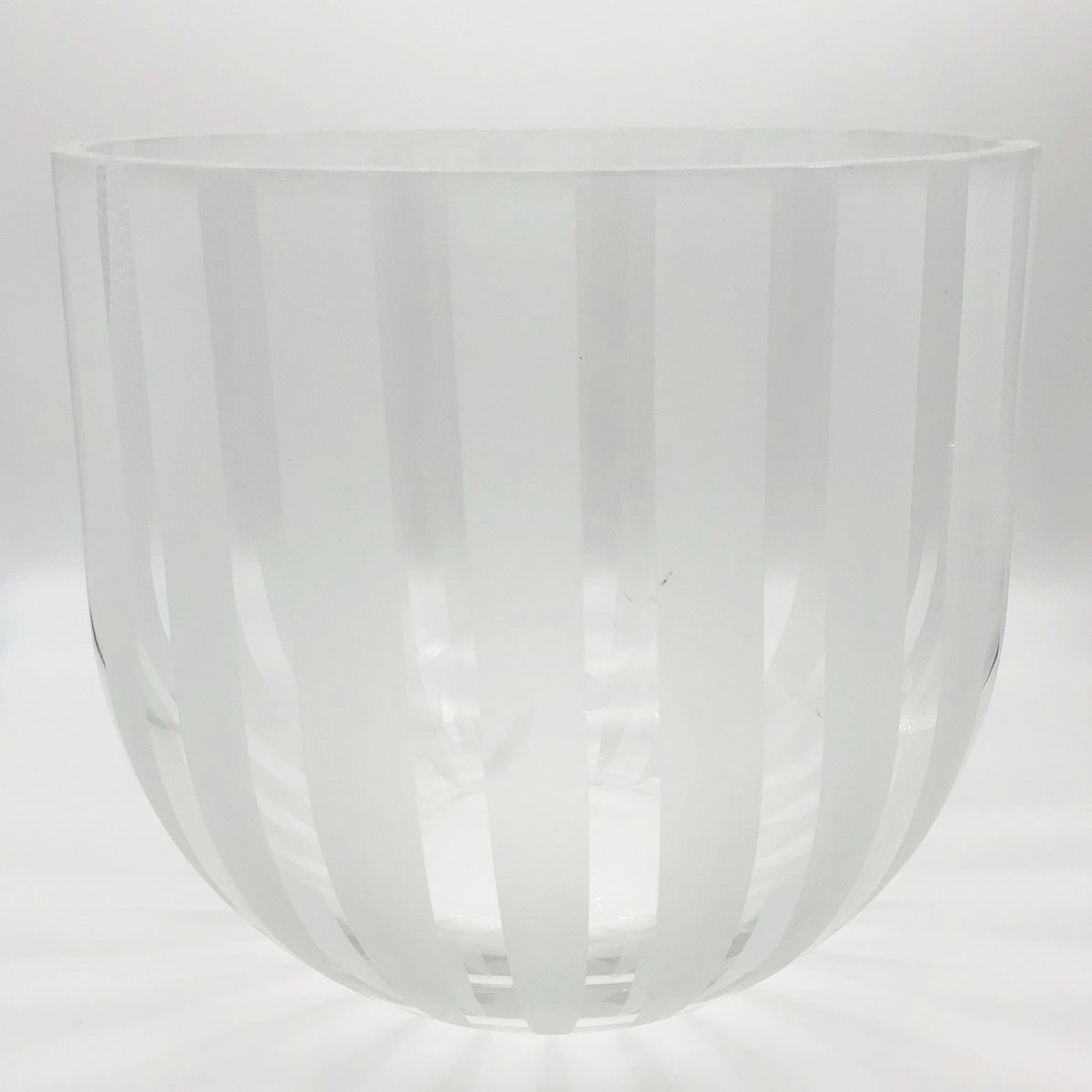 Vaso Svedese Vetro Spesso Satinato - Art -