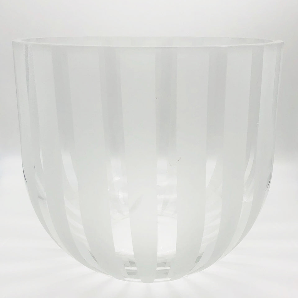 Vaso Svedese Vetro Spesso Satinato - Art -