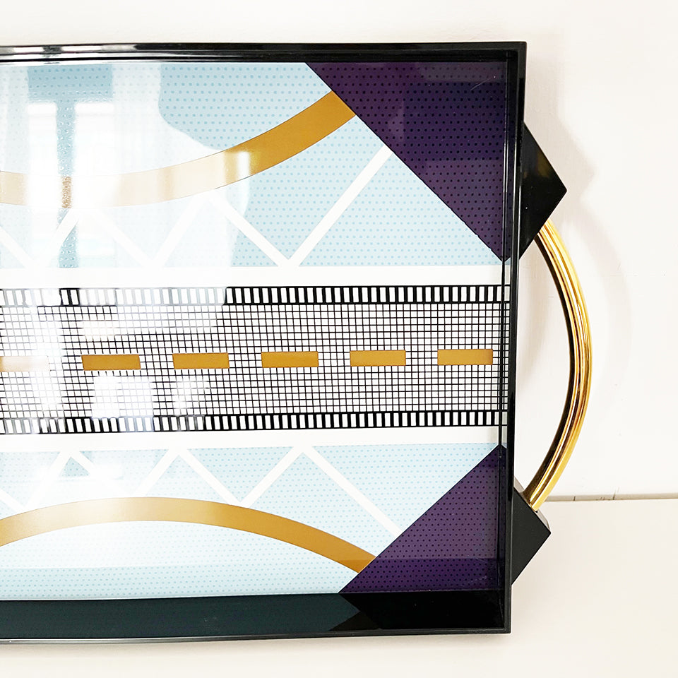 Matteo Thun Vassoio in Plastica Memphis design per WMF La Galleria 1986 -Design-