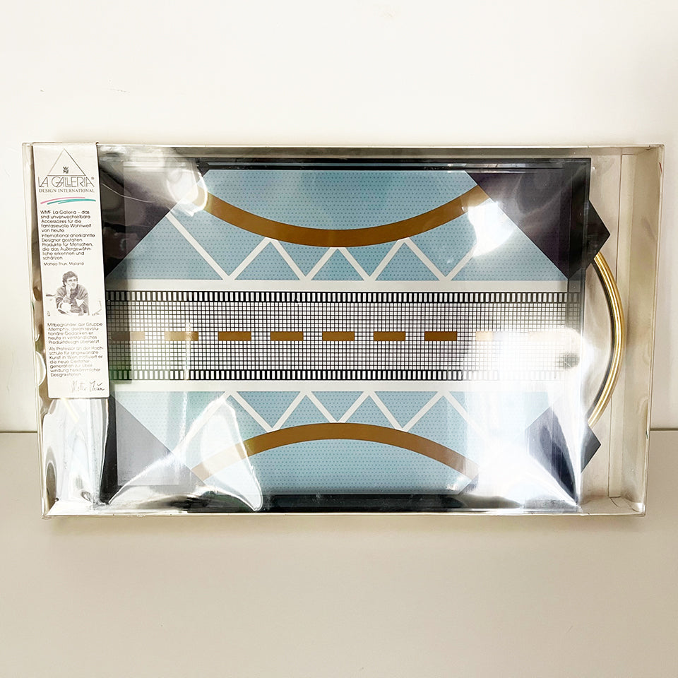 Matteo Thun Vassoio in Plastica Memphis design per WMF La Galleria 1986 -Design-