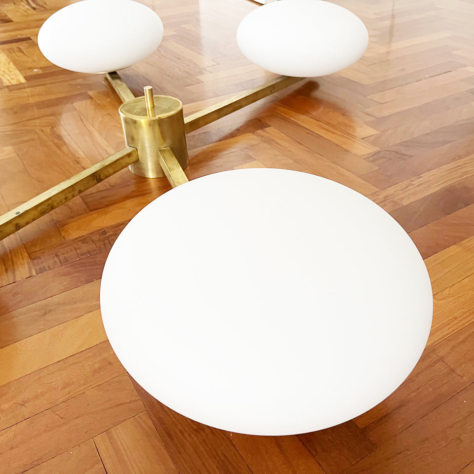 Plafoniera a raggi in stile Angelo Lelli -Design-