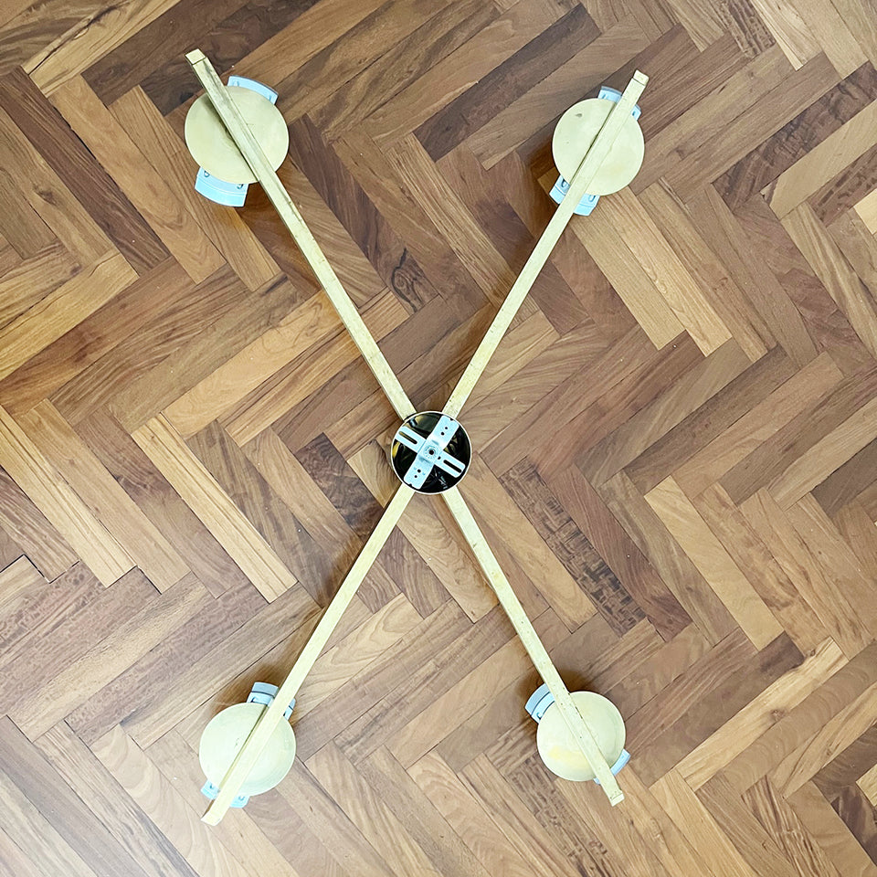 Plafoniera a raggi in stile Angelo Lelli -Design-