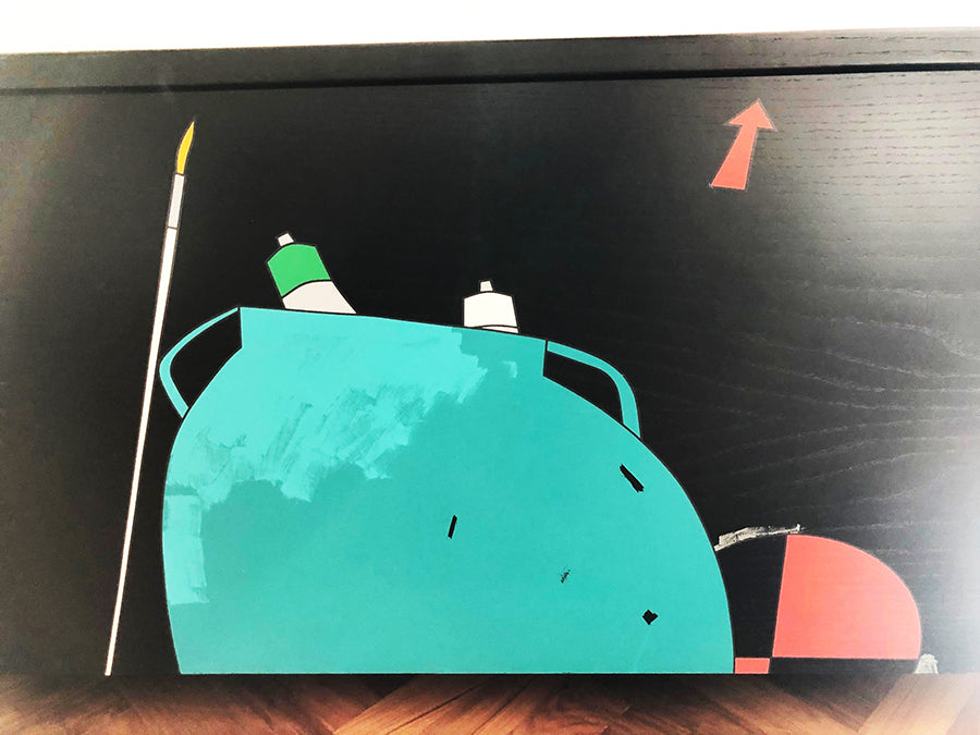 Cassapanca Di Buona Memoria by Emilio Tadini for Interflex 1987 -Design-