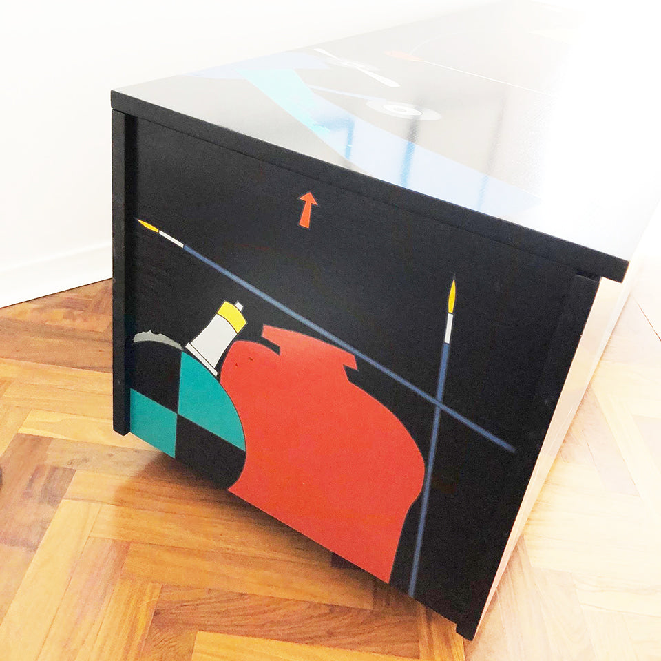 Cassapanca Di Buona Memoria by Emilio Tadini for Interflex 1987 -Design-