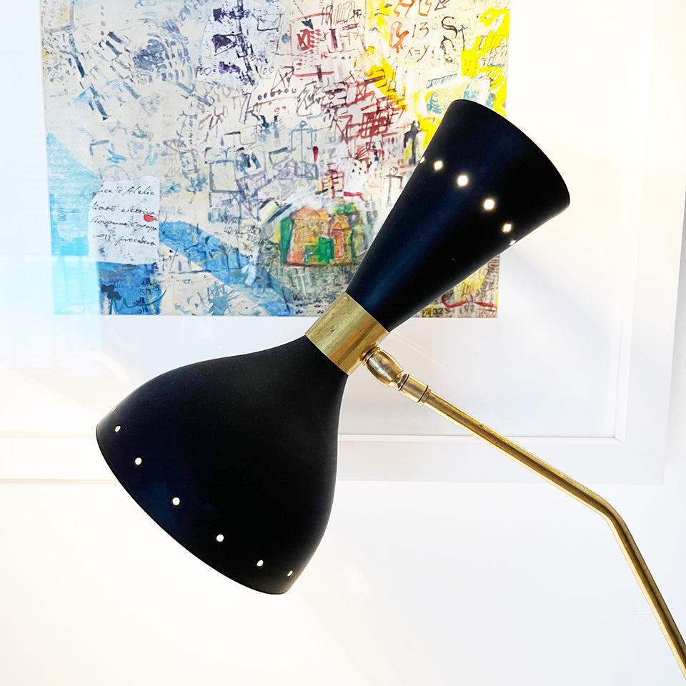 Lampada da tavolo stile Stilnovo Nera - Design -