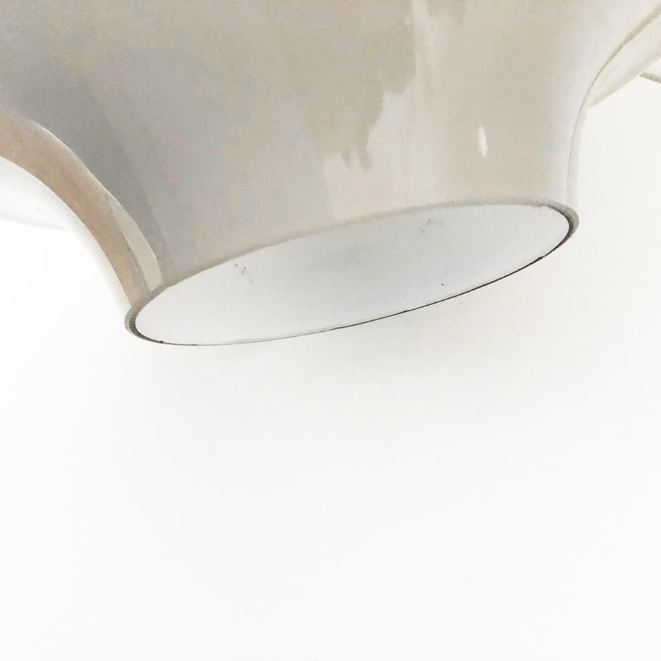 Massimo Vignelli per Venini, Lampadario Opalino Grigio 1960 -Design-