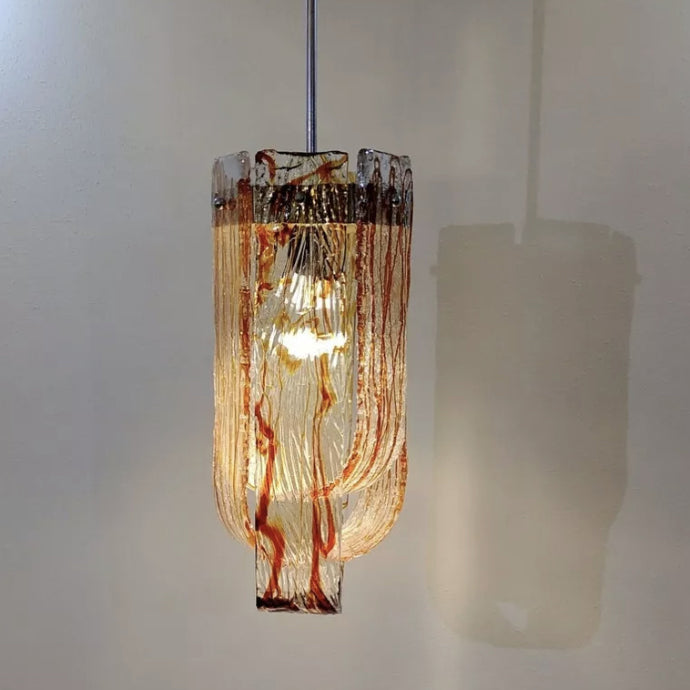 Mazzega Lampada a Sospensione Vetro Murano 1960 - Design -