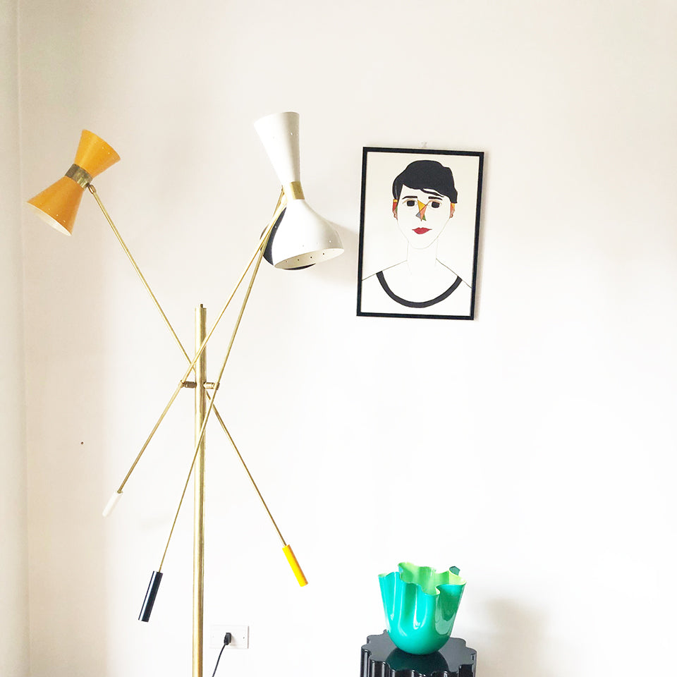 Lampada da terra stile Stilnovo - Design -