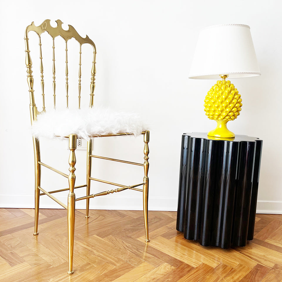 Coppia Lumi Caltagirone Pigne Turchesi per Lizoh -Art-