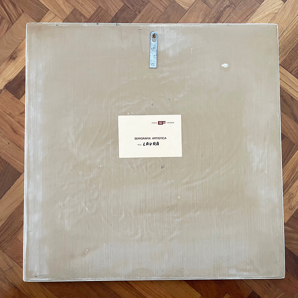 Studio E.F. Viareggio 1970 Pannello Laccato Serigrafato "Laura" -Design-