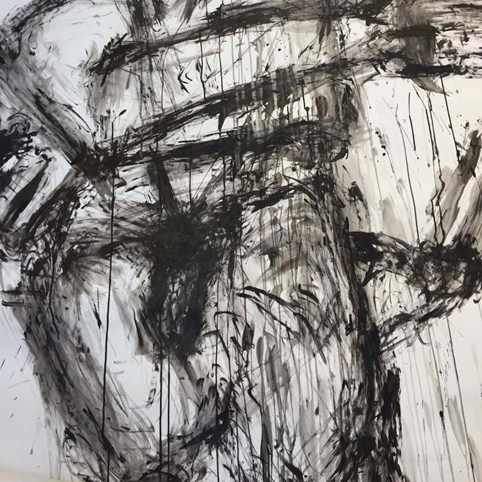 Claude Adrian Caponnetto Carboncino Opera Unica Grande - Art -