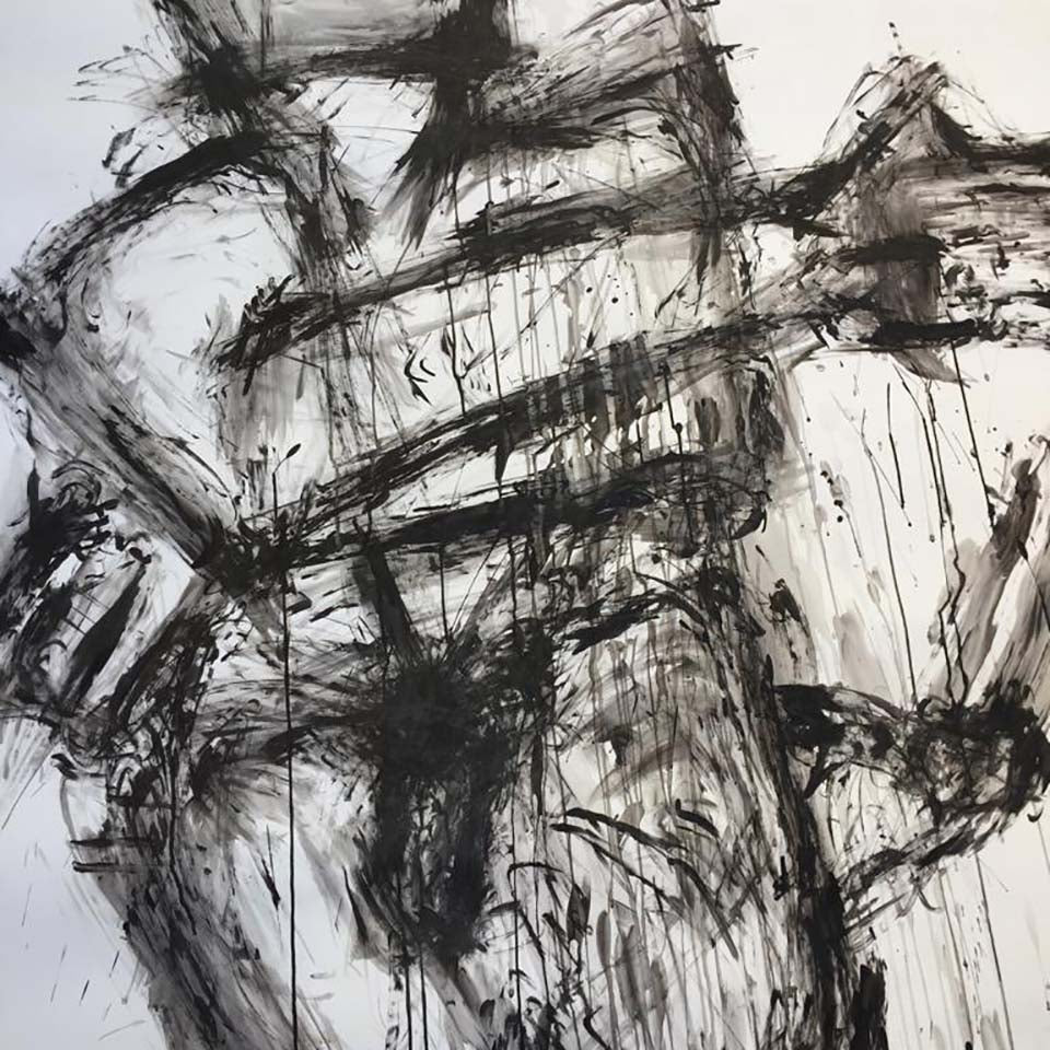 Claude Adrian Caponnetto Carboncino Opera Unica Grande - Art -