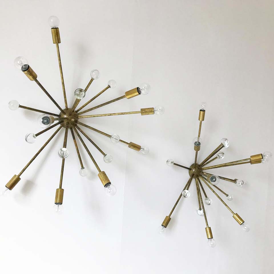 Coppia Lampade Sputnik Oro - Design -