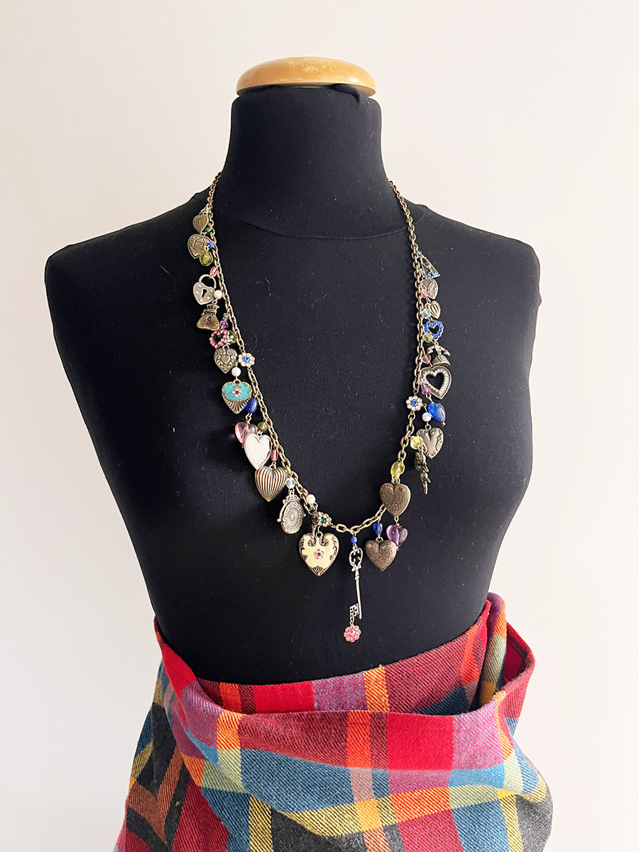 Collana Vintage attr. Anne Koplik Vintage anni '70 con charms -Top Accessori-