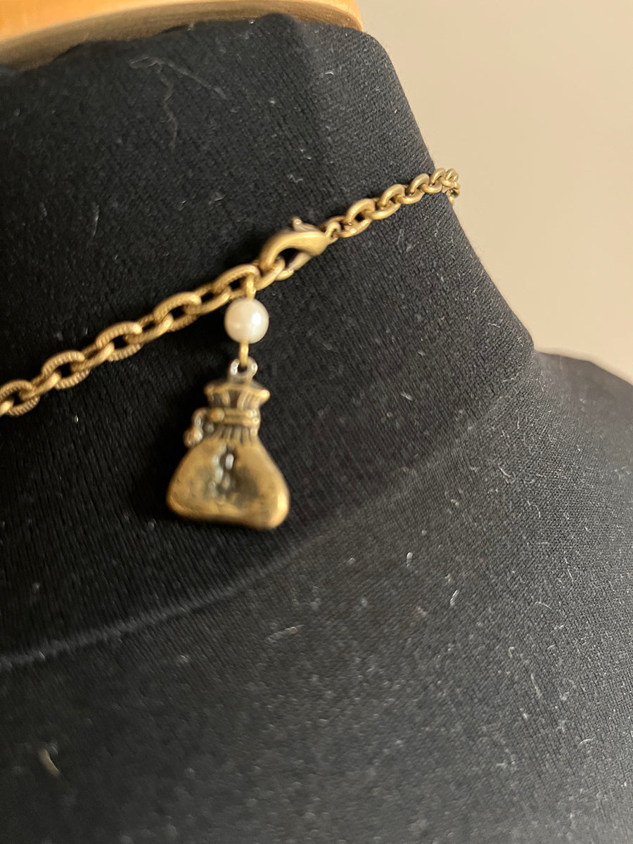 Collana Vintage attr. Anne Koplik Vintage anni '70 con charms -Top Accessori-