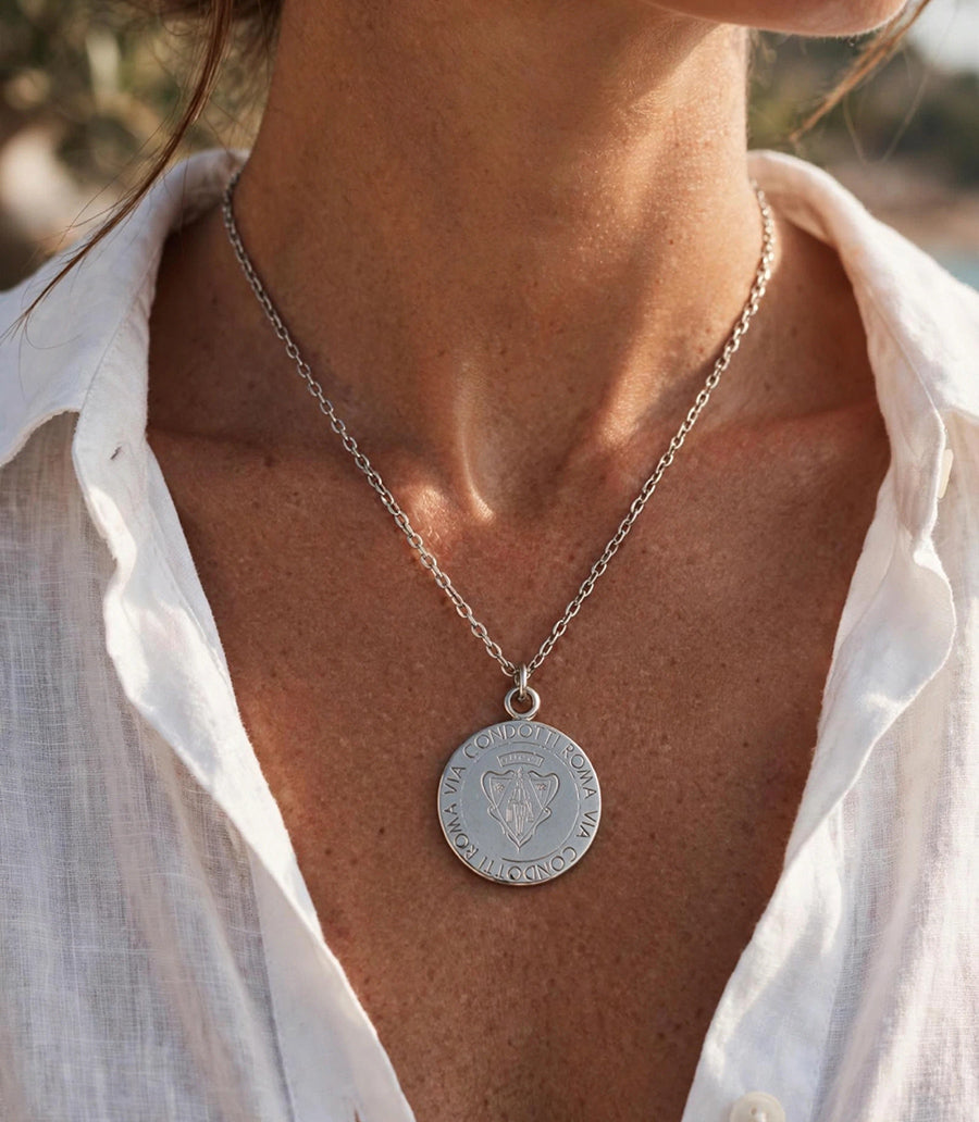Charm Gucci Vintage con collana in argento 925 -Top Accessori-