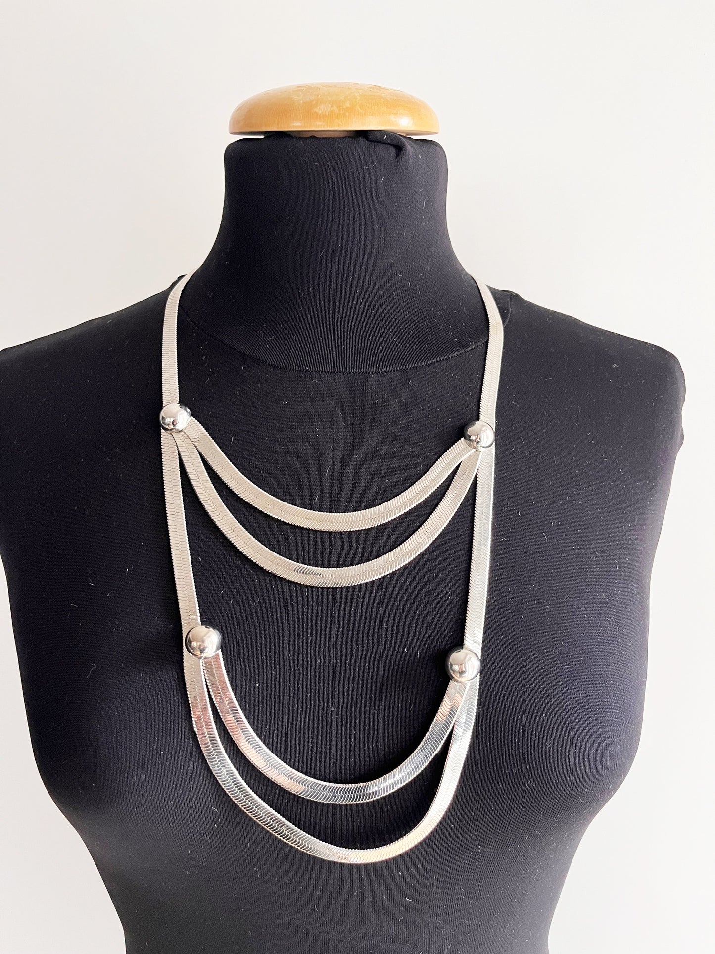 Collana Shake Argento Vintage anni '70 -Top Accessori-