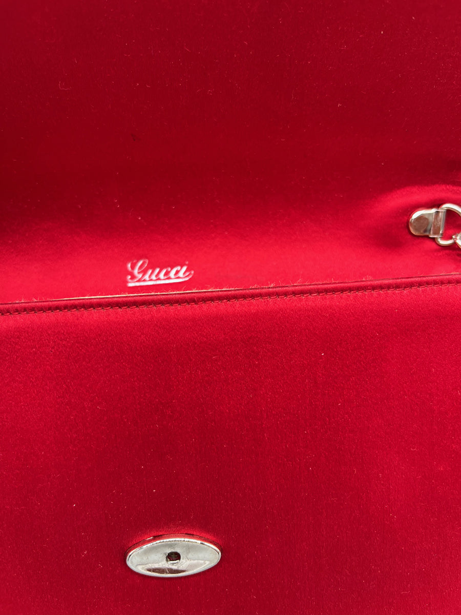 Gucci Pochette Vintage elegante con catena e Dust bag originale Top Vintage