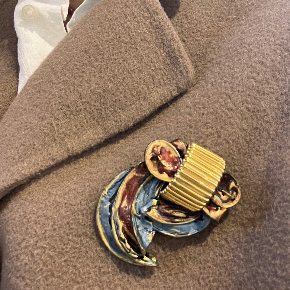 Spilla Vintage Smaltata Cool e Chic -Top Accessori-