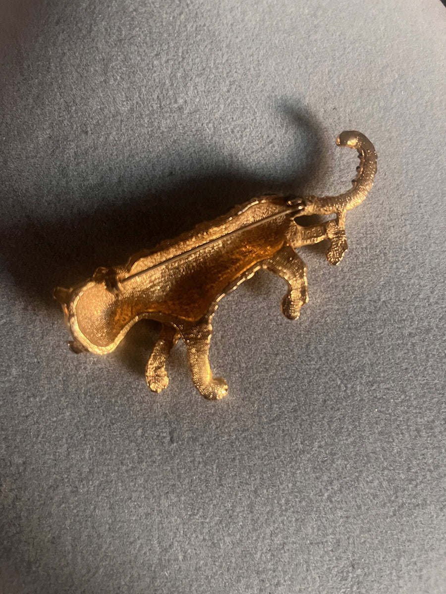 Spilla Vintage Tigre Smaltata '70 -Top Bijoux-