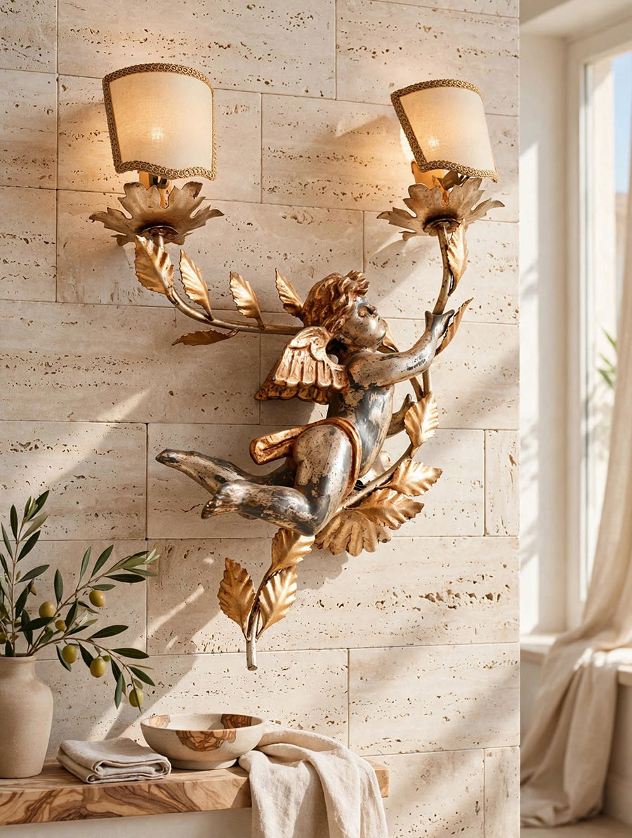Elegante Applique Putto Barocco Italiano '900 -Top Antiques-